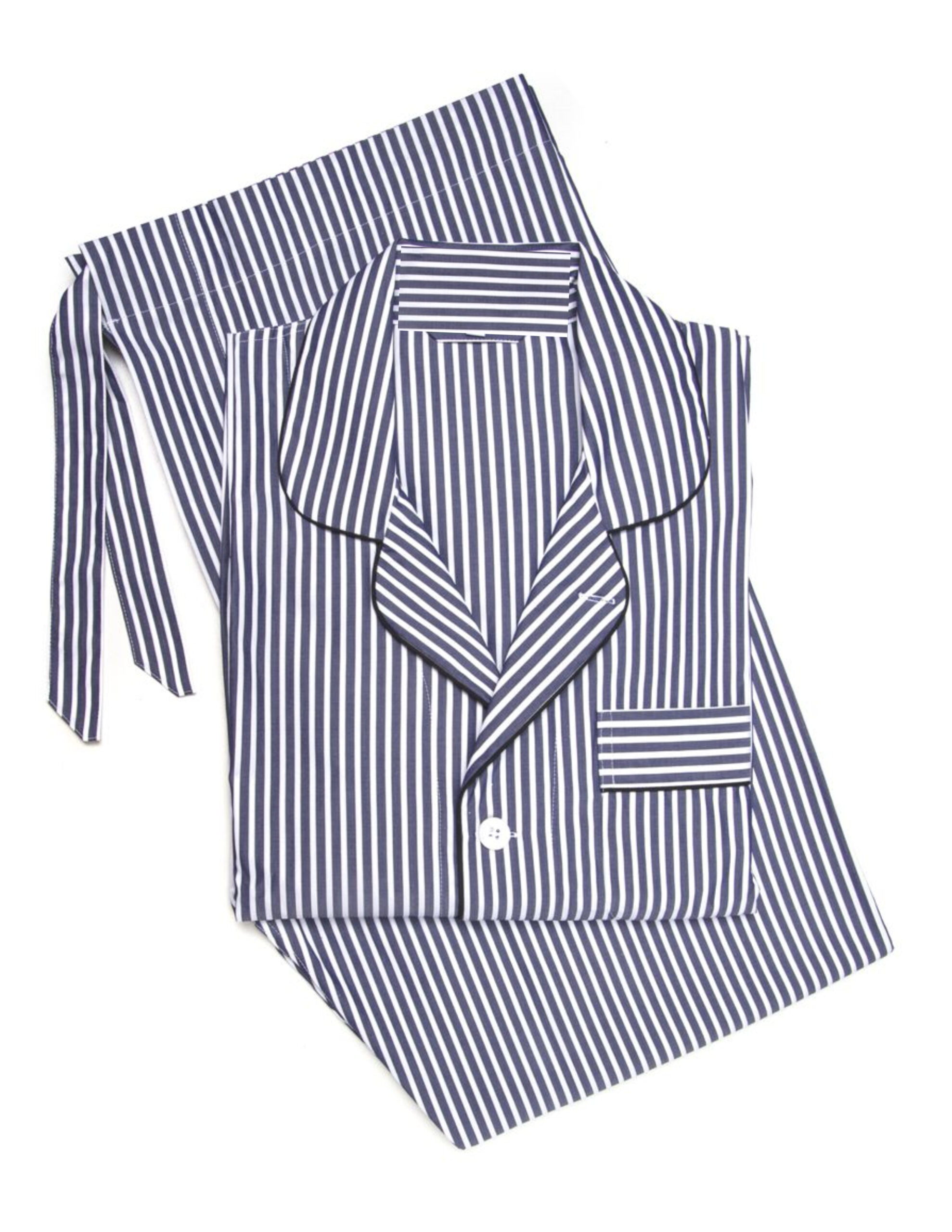 Pijama con diseño rayas 100% Algodón Pima – Caballero